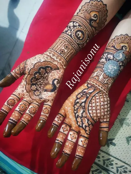 Here is a collection of my intricate bridal and engagement designs. Each one features a unique combination of traditional motifs like elephants, peacocks, lotuses, and personalized elements for the bride.