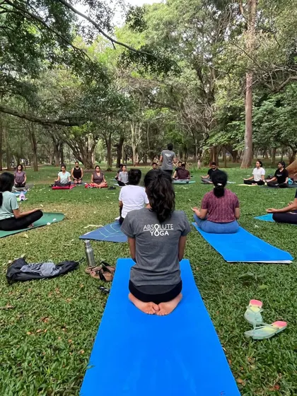 An impromptu yoga session in Cubbon Park brought together old students, new faces, and our regular community. The enthusiasm for practicing together in nature is always inspiring.
