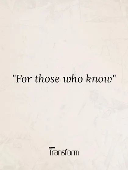"For those who know." This is the ethos for clients who understand that true design is not about being seen, but about what is felt long after you have left the room.