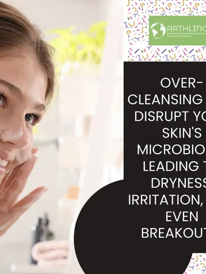 Did you know over-cleansing can disrupt your skin's microbiome? This can lead to dryness, irritation, and even breakouts. Gentleness is key.
