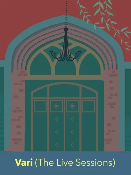 The cover art for 'Vari (The Live Sessions)'. This album captures the spontaneous energy of my live performances with my incredible band, recorded in a beautiful courtyard setting.