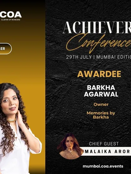 The official awardee announcement for the Achievers Conference. It was an honor to be recognized for my work in capturing the beauty of maternity.