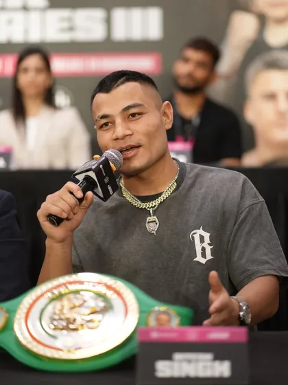 A champion speaking with the confidence that comes from countless hours of hard work.