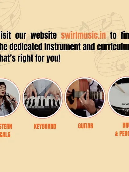 We teach a wide variety of instruments, including Western vocals, keyboard, guitar, drums, and percussion. Visit our website to find the right instrument and curriculum for you.