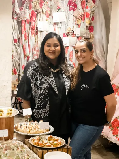 A photo with the designer herself, Gazal Gupta. It was an honor to collaborate and bring our culinary creations to her beautiful store.