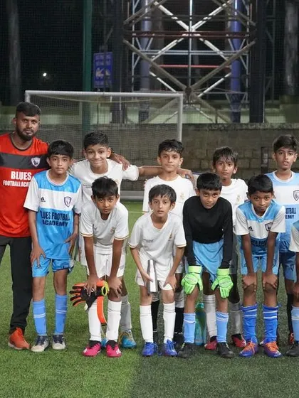 Our players lined up, showcasing their team kits and readiness to compete.