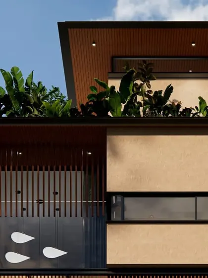 The top-most level of the 18th Avenue House, where the architecture culminates in a green canopy, connecting the home to the sky.
