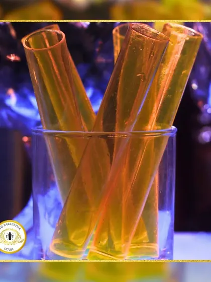 Taking cocktail science to the next level. We serve some of our most popular shots in these cool test tubes, adding a touch of molecular gastronomy fun to the experience.
