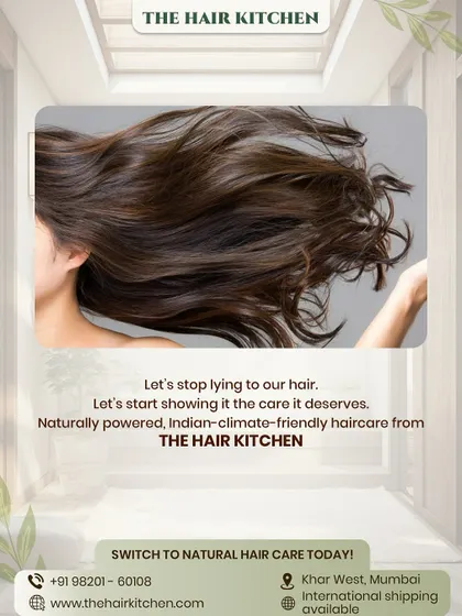Let's stop lying to our hair and start giving it the care it deserves. My products offer naturally powered, Indian-climate-friendly haircare.