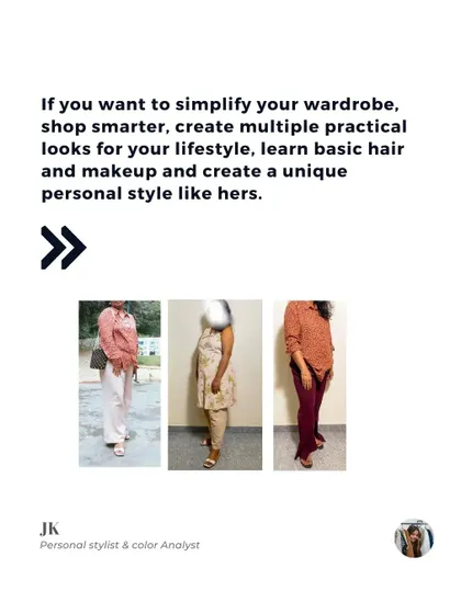 A closer look at a homemaker's style journey. We focused on creating practical, chic outfits that fit her daily life, building her confidence to try new things.
