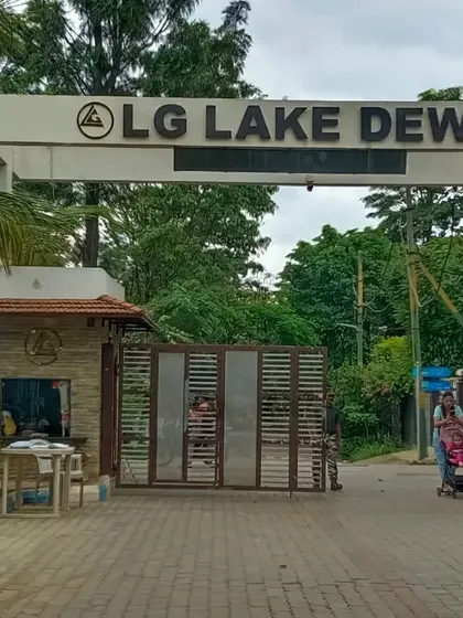 The entrance to LG Lake Dew in Hennur, where I consulted on a 60x40 North-East corner plot. I provided guidance on how to activate the positive energies of this auspicious plot and designed a three-floor bungalow plan.