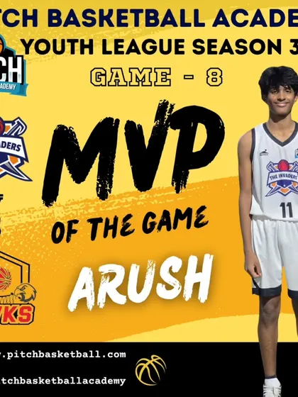 Arush owned Game 8, leaving it all on the court with sharp shots and smart plays to take home the MVP crown.