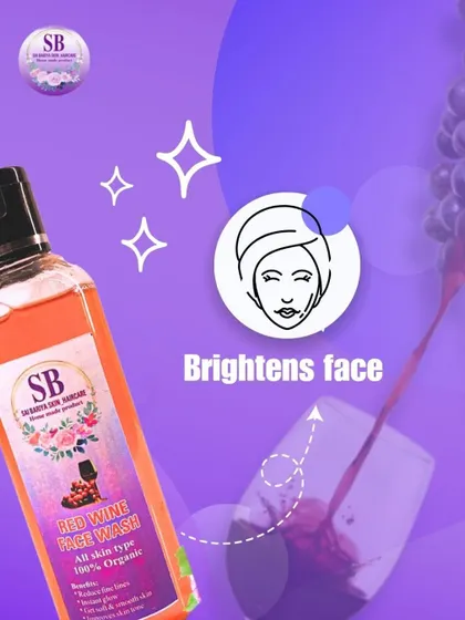 Another look at the brightening power of my Red Wine Face Wash. It's a great choice for anyone looking to combat dullness.
