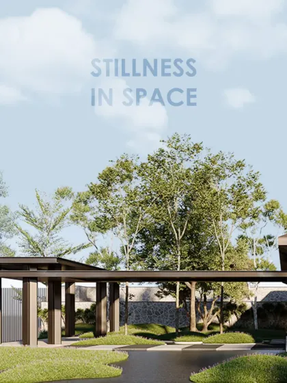 This project explores the essence of form and nature, creating a structure where design meets silence. The open pavilion and surrounding greenery are carefully balanced to evoke a sense of calm and continuity with the landscape.