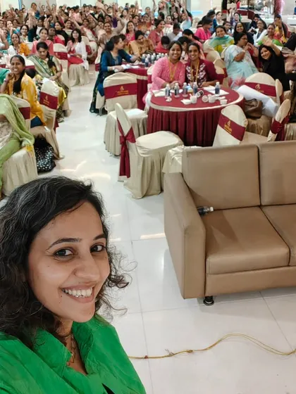 A selfie with over 250 teachers in Hyderabad who attended my playful learning workshop. The turnout was incredible, and their enthusiasm to try these new techniques in their own classrooms was truly inspiring. My goal is to empower educators across India.