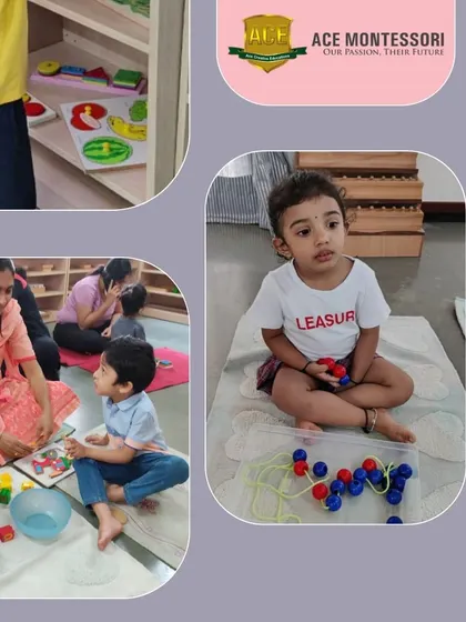 Lacing beads and working with blocks are fantastic for developing fine motor skills and concentration. These moments of quiet focus are just as important as our group activities for a child's development.
