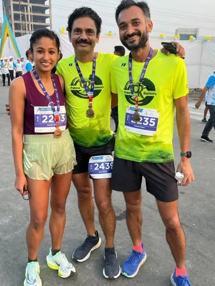 A comeback is always stronger than a setback. Celebrating a personal best and a podium finish with my running group.