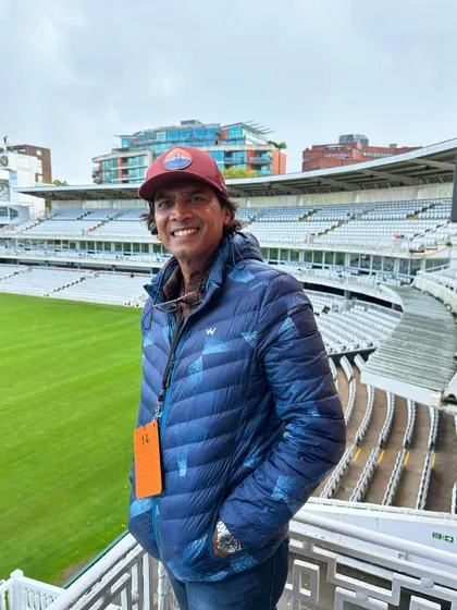 Another view from the Lord's balcony. The World Cup win here changed the landscape of cricket in India.