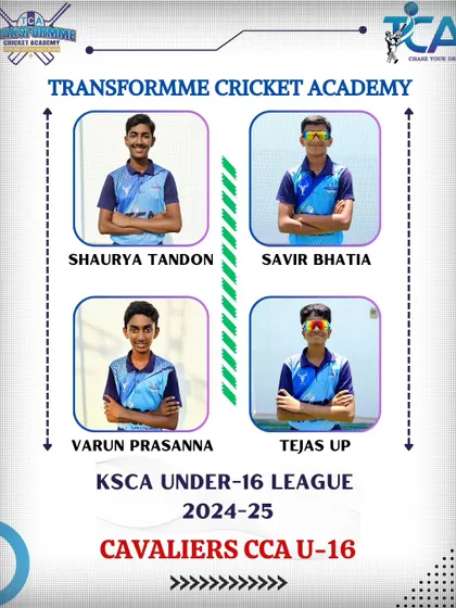 Introducing four more of our players representing the Cavaliers CCA in the KSCA U-16 league.