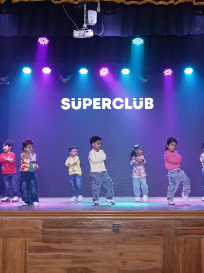 The 'Superclub' toddlers batch ready to perform. We use fun themes and music to keep our youngest dancers engaged and excited about learning.