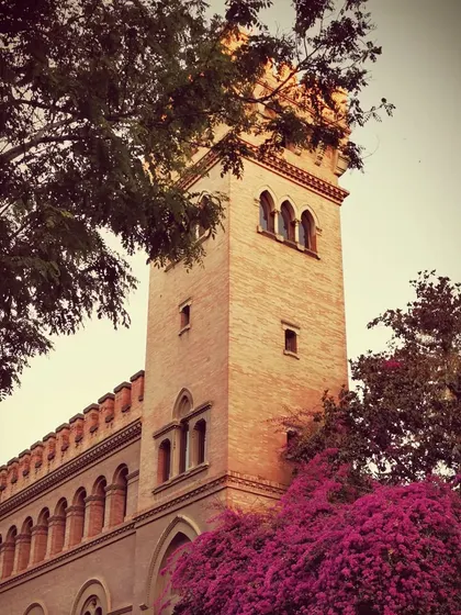 The stunning architecture of Andalucia, with bougainvillea adding a splash of color. This land, its people, and its art have embraced me, and I love sharing its mesmerizing beauty with my students.