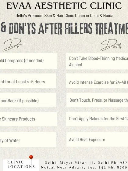 To ensure the best outcome from your filler treatment, we provide this aftercare guide. It includes instructions on applying cold compresses, avoiding intense exercise, and staying hydrated.