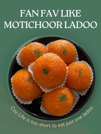 Our motichoor laddoos are a fan favorite for a reason. Made with tiny pearls of boondi and soaked in syrup, they are a must have for any celebration.