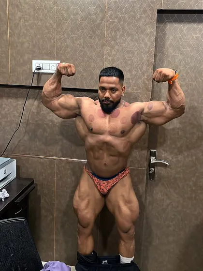 Another front double bicep. It's going to take longer than you think, so be patient and consistent.