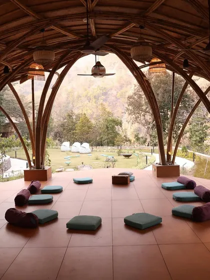 Our closing ceremony circle, a space for sharing, laughter, and gratitude. These moments of connection are what make the retreat experience so special and lasting.