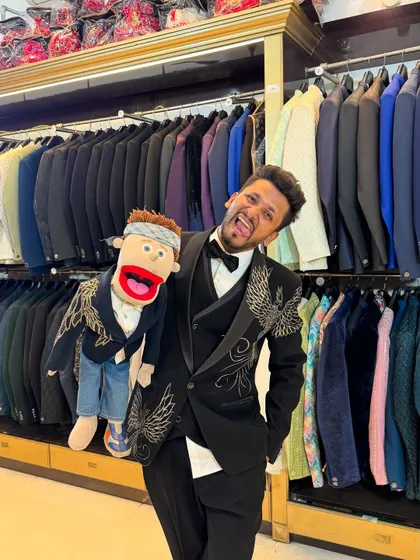 Having a blast trying on outfits at Shriram Ethnics. Their collection is so good, it leaves you speechless and excited.