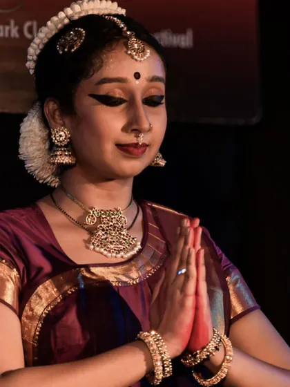 A moment of quiet devotion in the midst of a dynamic performance.