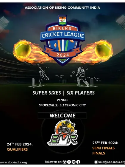Announcing our participation in the Bikers Cricket League 2024. We were ready to swap our riding gear for cricket kits and show our skills.