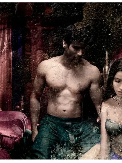 From my Kamasutra series. The dark, moody lighting and textured overlay give this image a feeling of a long-lost painting.