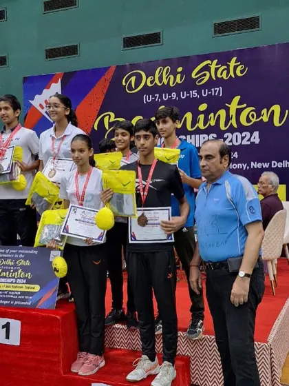 A group of my players showing off their medals at the Delhi State Championships. The depth of talent at the academy is growing every year.