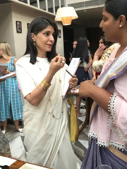 In conversation about clean beauty. It's vital for women, especially in their 20s and 30s, to understand how ingredients in products like lipstick and perfume can impact hormonal health.