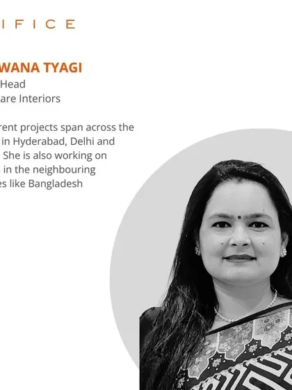 Meet Santwana Tyagi, our Project Head for Healthcare Interiors in Delhi. Her wealth of expertise in healthcare planning is instrumental in elevating our projects with excellence and innovation.