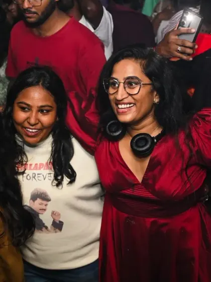 Friends vibing together at the Thalapathy birthday bash. It's amazing to see how music brings people together.