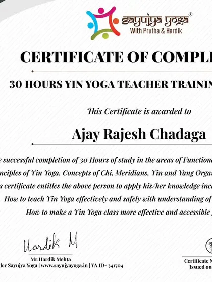 Congratulations to another graduate of our 3rd batch of Yin Yoga TTC. We are excited for them to share the quiet and healing practice of Yin.