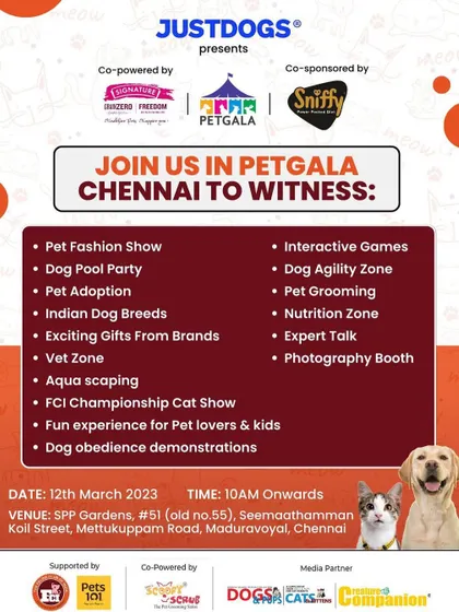 A look at the wide range of activities at Petgala in Chennai, where we were present with pet grooming services and expert talks.