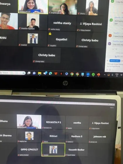 Capturing the engagement from two different groups during my online training. It's a privilege to guide so many on their journey.