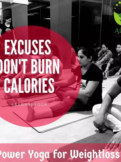 This is my philosophy. Showing up on the mat is the first step. My Power Yoga classes are designed for effective weight loss and building strength because excuses don't burn calories, but a consistent practice does.