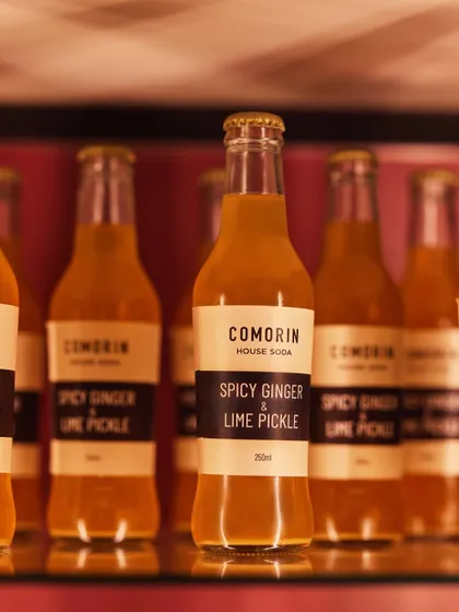 Our house-made Spicy Ginger & Lime Pickle soda. It’s a non-alcoholic option that’s packed with a punch of flavour.