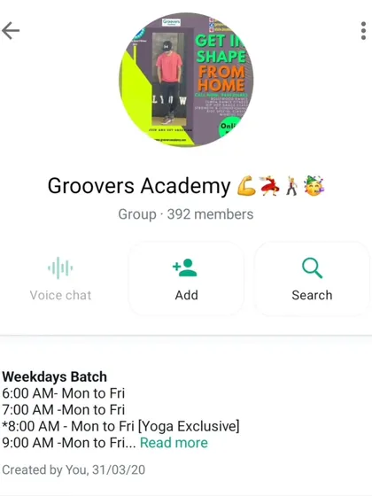 A look at our community group, where we share schedules and motivation. It's been an incredible 4 years.