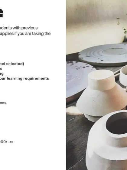 For students with some basic pottery skills, the Intermediate course is where you can start refining your technique. This level is perfect if you're ready to take the wheel ahead and work on more defined forms.