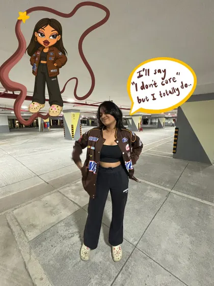 Another Bratz-inspired look. I'll say "I don't care" but I totally do. I can capture your personality and attitude in these fun cartoon portraits.