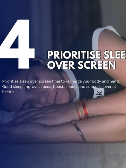 A basic but critical goal for 2025: prioritize sleep over screen time. Good sleep is essential for recovery, mood, and overall health.