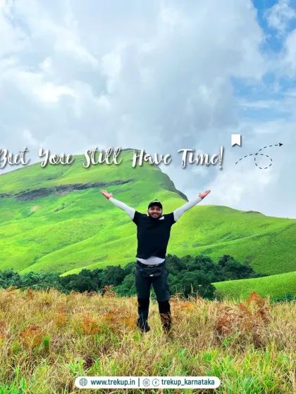 But you still have time. I run treks every weekend, so you can have your own moment of triumph on a beautiful green peak just like this.