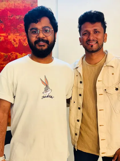 Posing with another contemporary from the Marathi entertainment scene. These collaborations and meetups are what make the journey fun.