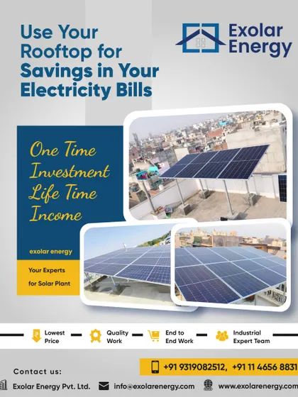 One time investment, lifetime income. Our experts ensure you get a quality, end-to-end solar plant installation at the lowest price.