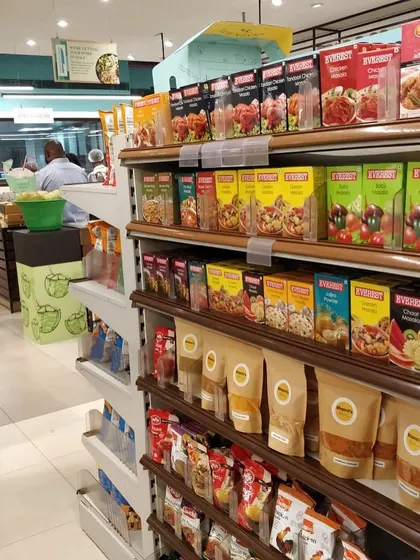 You can find my brown paper packets of homemade goodness alongside other quality products at Food Hall. It's a joy to see my kitchen's offerings reaching a wider audience.